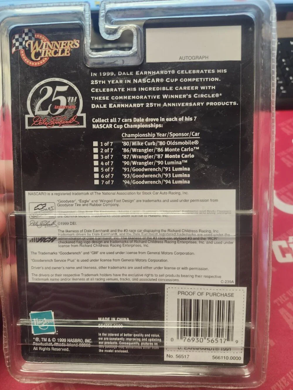 Lot of Dale Earnhardt Winner’s Circle Silver Anniversary Series 1:64 Diecast NEW